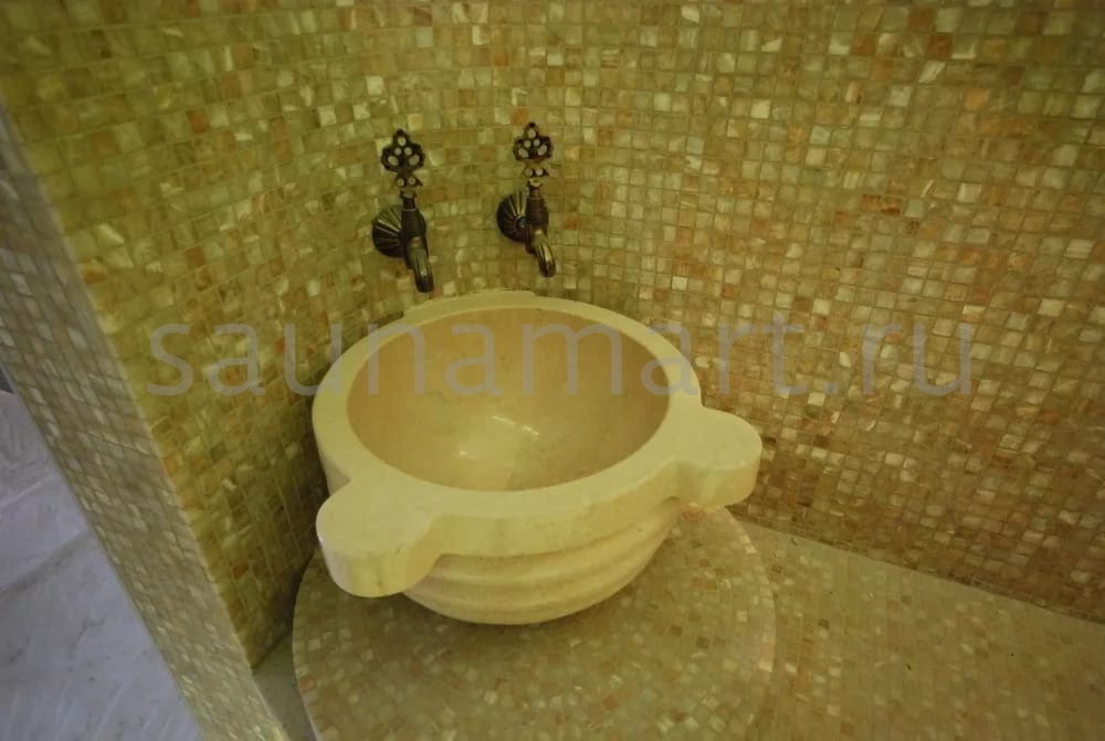 Курна мраморная КМ08 (со сливом) Курна мраморная КМ08 (со сливом)