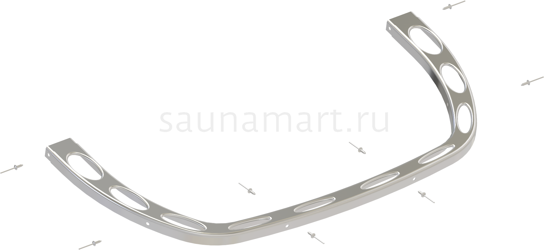 Передняя часть верхнего ободка для печей Sawo SCA/SAV Передняя часть верхнего ободка для печей Sawo SCA/SAV