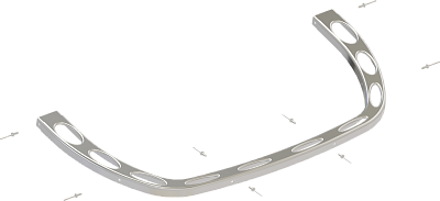 Передняя часть верхнего ободка для печей Sawo SCA/SAV Передняя часть верхнего ободка для печей Sawo SCA/SAV