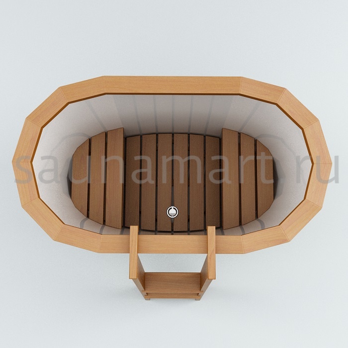 Купель пластиковая овальная 1.0 х0.7 х1.0 дуб/лиственница без покрытия Купель пластиковая овальная 1.0 х0.7 х1.0 дуб/лиственница без покрытия