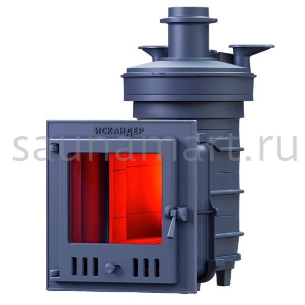 Печь дровяная чугунная Гефест Искандер ЗК 18 (М) универсальный комплект Печь дровяная чугунная Гефест Искандер ЗК 18 (М) универсальный комплект