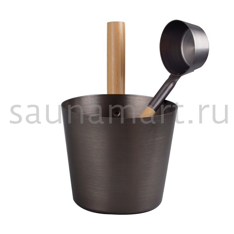 Шайка для бани 5л алюминиевая Браун Kurase Шайка для бани 5л алюминиевая Браун Kurase