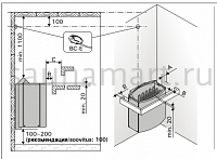Печь электрическая Harvia Vega Compact E ВС35 Е без пульта Печь электрическая Harvia Vega Compact E ВС35 Е без пульта