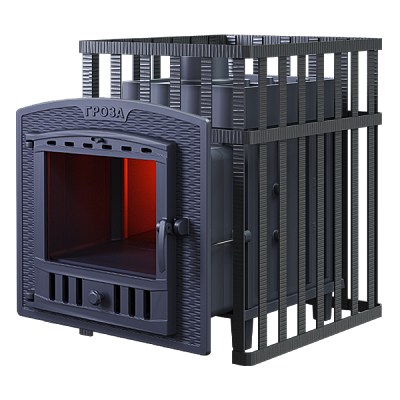 Печь дровяная чугунная Гефест Гроза 24 (П2) в сетке Печь дровяная чугунная Гефест Гроза 24 (П2) в сетке