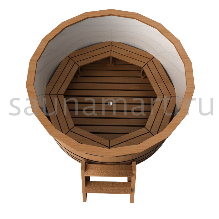 Купель пластиковая круглая D=1.2 H=1.0 дуб/лиственница без покрытия Купель пластиковая круглая D=1.2 H=1.0 дуб/лиственница без покрытия