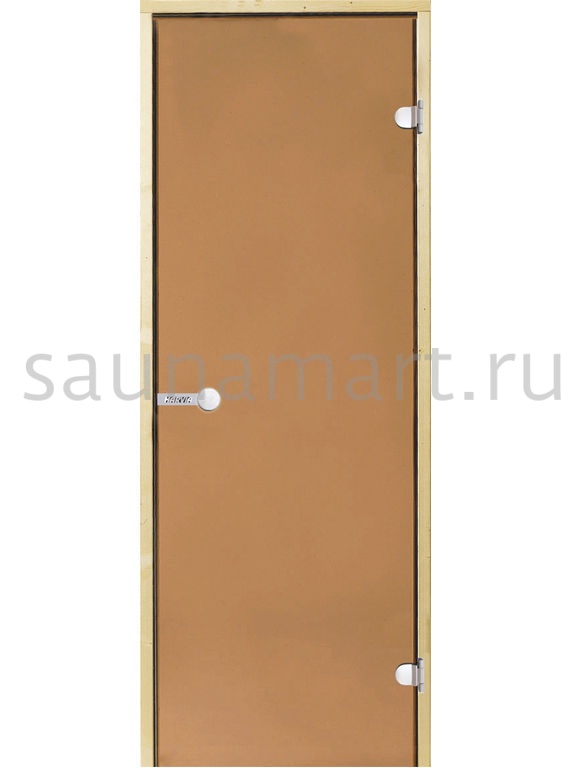 Дверь для сауны Harvia стеклянная 7/19 коробка сосна бронза Дверь для сауны Harvia стеклянная 7/19 коробка сосна бронза