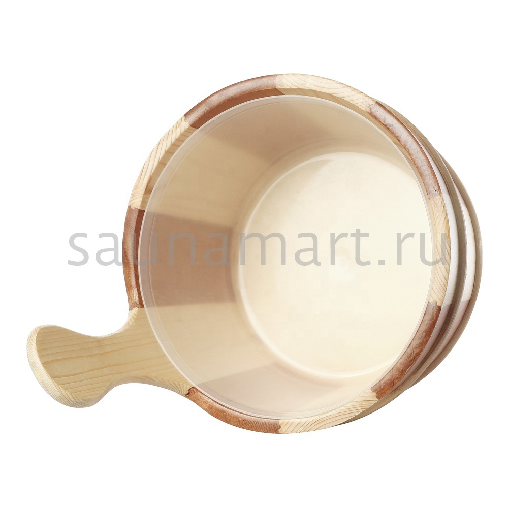 Шайка 4л кедр/сосна с пластиковой вставкой Kurase AP-002W Шайка 4л кедр/сосна с пластиковой вставкой Kurase AP-002W