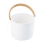 Ведро для бани WHITE Kurase 5л с бамбуковой ручкой