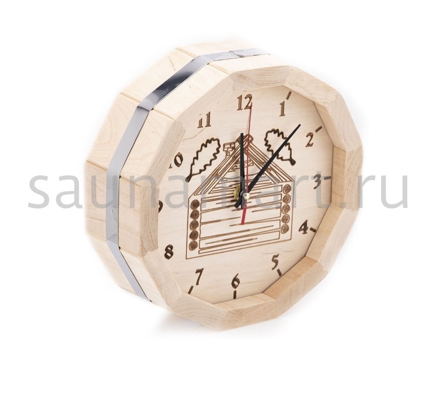Часы Бочонок деревянные ЧДБ ОЛЬХА Часы Бочонок деревянные ЧДБ ОЛЬХА