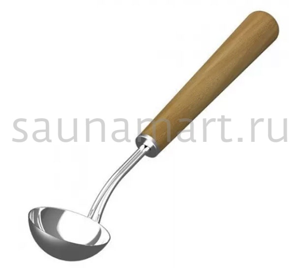 Черпак с деревянной ручкой нержавеющая сталь  Черпак с деревянной ручкой нержавеющая сталь