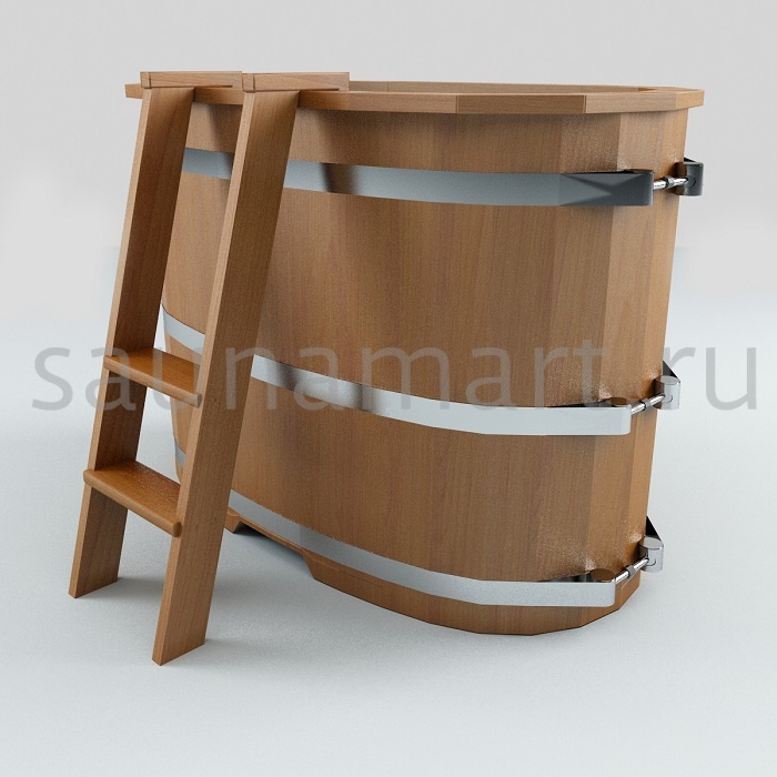 Купель пластиковая овальная 1.0 х0.7 х1.0 дуб/лиственница с полимерным покрытием Купель пластиковая овальная 1.0 х0.7 х1.0 дуб/лиственница с полимерным покрытием