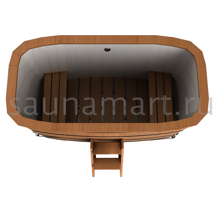 Купель пластиковая прямоугольная 1.4 х0.8 х1.2 дуб/лиственница без покрытия Купель пластиковая прямоугольная 1.4 х0.8 х1.2 дуб/лиственница без покрытия