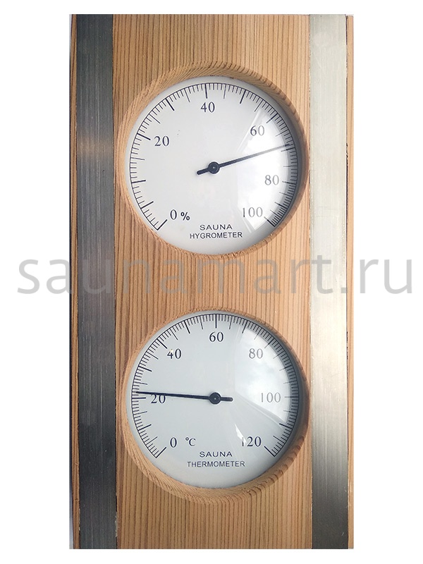 Термогигрометр кедр AP-042BW Kurase вертикальный сталь Термогигрометр кедр AP-042BW Kurase вертикальный сталь