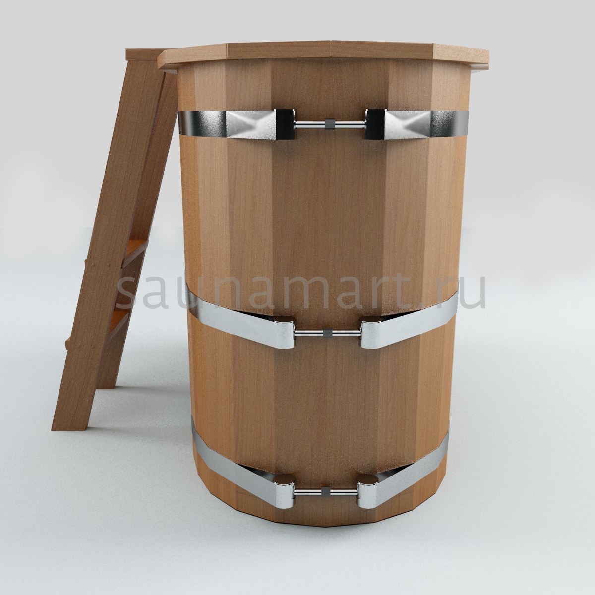 Купель пластиковая овальная 1.4 х0.77 х1.0 дуб с полимерным покрытием Купель пластиковая овальная 1.4 х0.77 х1.0 дуб с полимерным покрытием