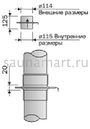 Задвижка Harvia нерж. сталь Задвижка Harvia нерж. сталь