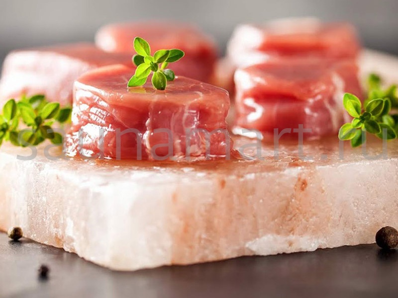 Блок из гималайской соли 20х20х3.5 для жарки Квадрат шлифов Блок из гималайской соли 20х20х3.5 для жарки Квадрат шлифов