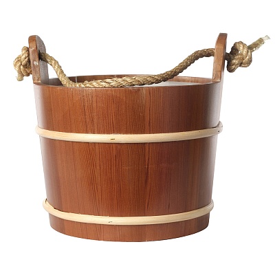 Шайка 5л кедр/ручка канат с пластиковой вставкой Kurase AP-009W Шайка 5л кедр/ручка канат с пластиковой вставкой Kurase AP-009W