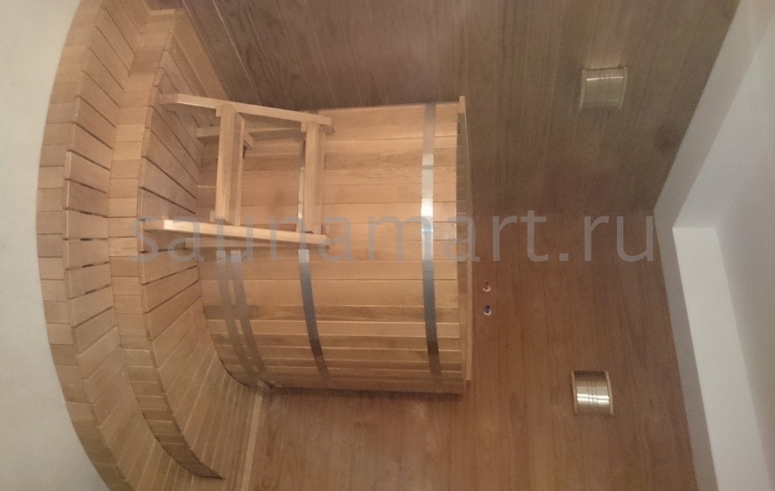 Купель угловая из лиственницы 1.0 х1.0 х1.2 с полимерным покрытием мореная Купель угловая из лиственницы 1.0 х1.0 х1.2 с полимерным покрытием мореная