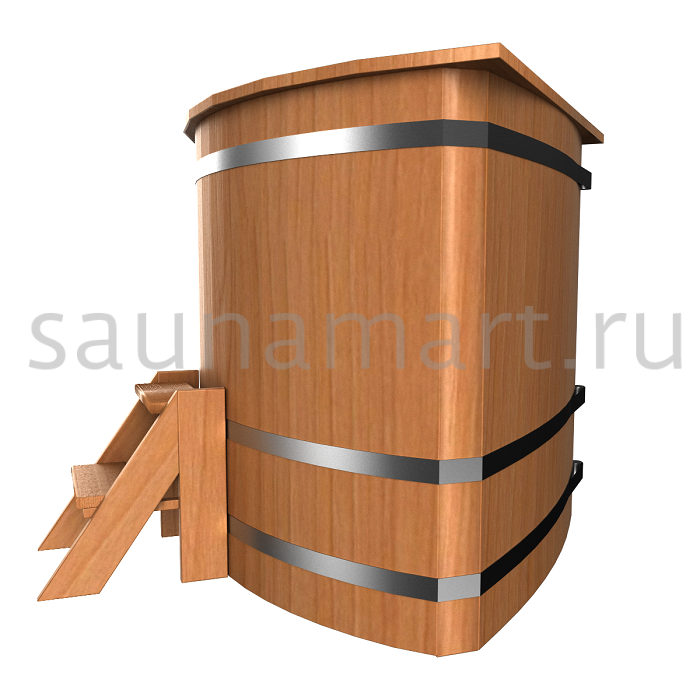 Купель пластиковая угловая 1.0 х1.0 х1.2 дуб/лиственница с полимерным покрытием Купель пластиковая угловая 1.0 х1.0 х1.2 дуб/лиственница с полимерным покрытием