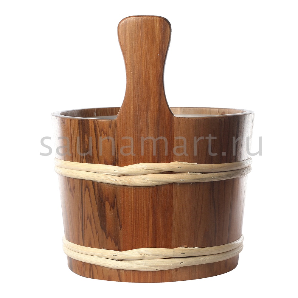 Шайка 7л кедр с пластиковой вставкой Kurase AP-018W Шайка 7л кедр с пластиковой вставкой Kurase AP-018W