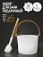 Черпак для бани c бабмуковой ручкой WHITE 009AW Kurase