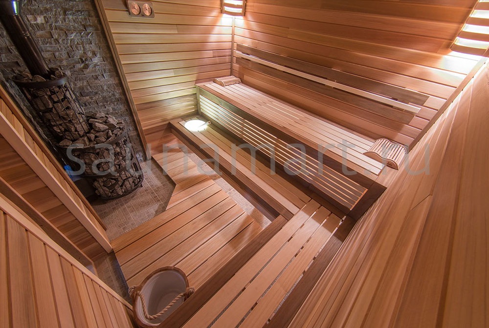 Полок канадский кедр 90х25 L-3.05 м Полок канадский кедр 90х25 L-3.05 м