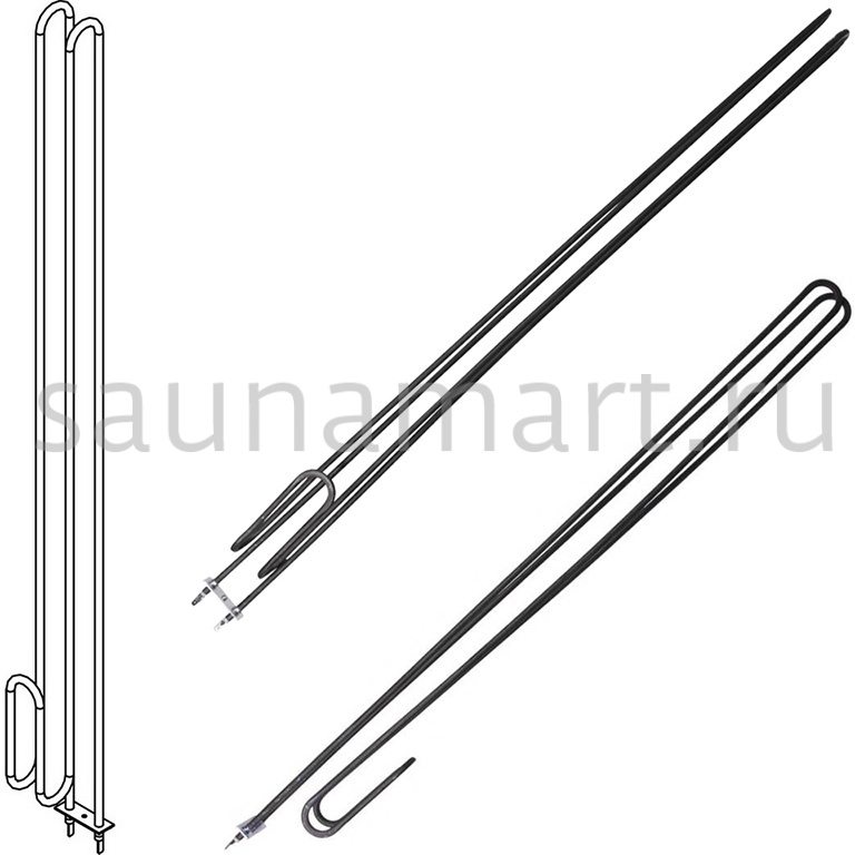 Тэн для электрокаменки Harvia 3000Вт/230В PI90E PI90 Тэн для электрокаменки Harvia 3000Вт/230В PI90E PI90