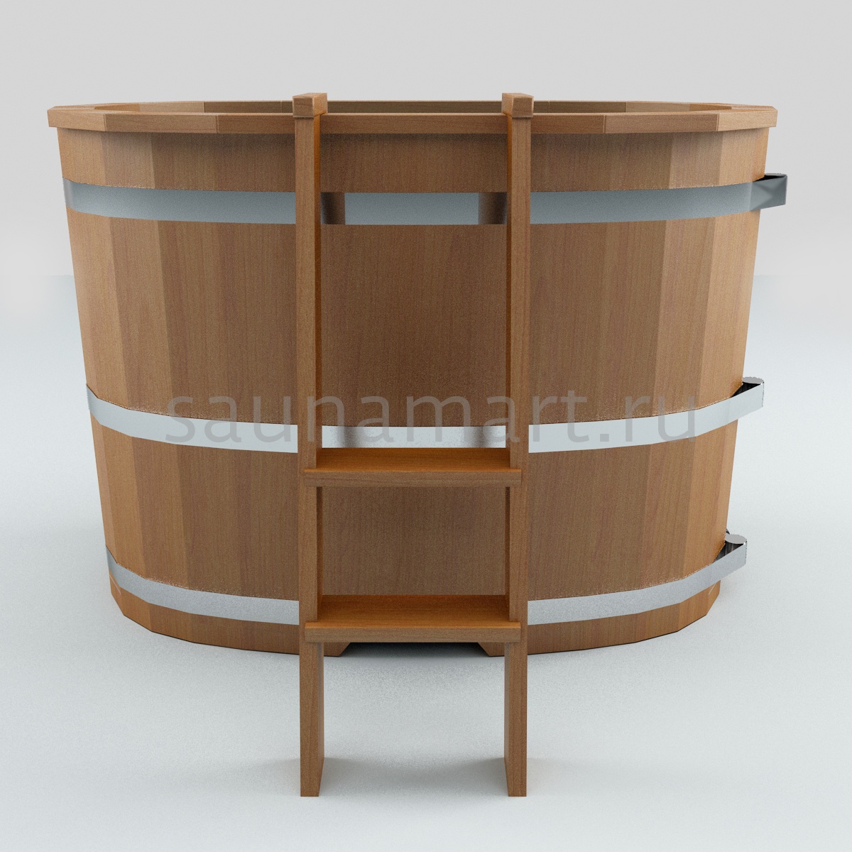 Купель пластиковая овальная 1.4 х0.77 х1.0 дуб с полимерным покрытием Купель пластиковая овальная 1.4 х0.77 х1.0 дуб с полимерным покрытием