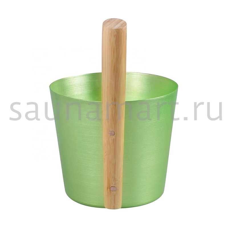 Шайка для бани 5л алюминиевая Зеленая Kurase Шайка для бани 5л алюминиевая Зеленая Kurase