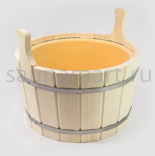 Шайка двухручная 8 л. с пласт. вставкой ПЛ-12 Шайка двухручная 8 л. с пласт. вставкой ПЛ-12