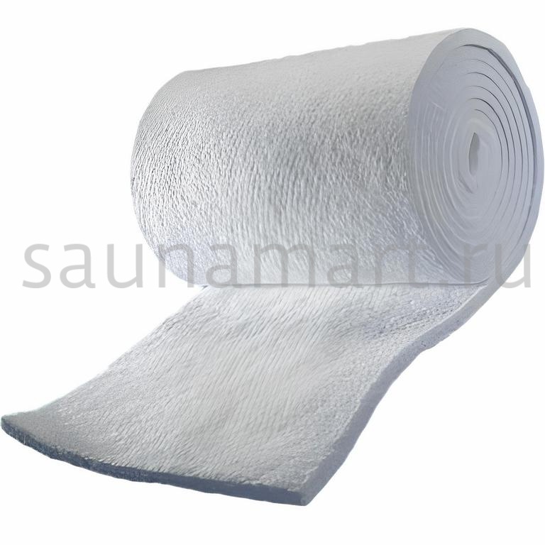 Стекловолокно огнеупорное иглопробивное 9760*610*19 мм (128 кг/м3) Стекловолокно огнеупорное иглопробивное 9760*610*19 мм (128 кг/м3)