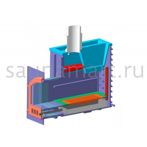 Печь дровяная чугунная Гефест GFS ЗК 25 (П2) Печь дровяная чугунная Гефест GFS ЗК 25 (П2)