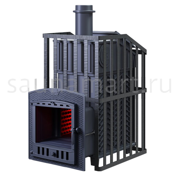 Печь дровяная чугунная Гефест GFS ЗК 25 (П2) Ураган Печь дровяная чугунная Гефест GFS ЗК 25 (П2) Ураган
