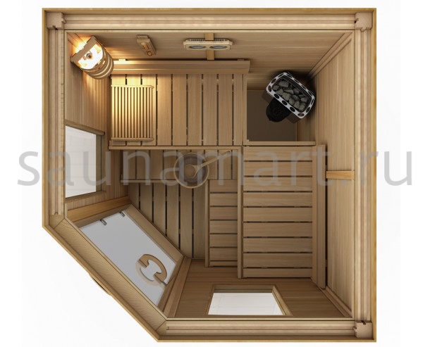 SAWO Сауна в сборе модель 1616LAC-CD без оборудования и аксессуаров кедр SAWO Сауна в сборе модель 1616LAC-CD без оборудования и аксессуаров кедр