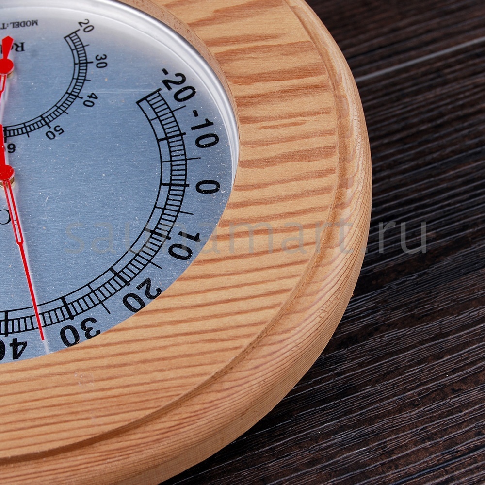 Термогигрометр кедр 032BW Kurase круглый Термогигрометр кедр 032BW Kurase круглый