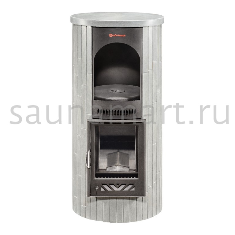 Печь отопительно-варочная Ферингер Лада Серый велюр наборный Печь отопительно-варочная Ферингер Лада Серый велюр наборный